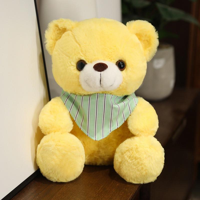 Niedliches sitzendes Teddybär-Plüschtier, niedliche Bären-Umarmungs-Bärenpuppe, Kinderbegleiter und Trost-Handpuppe