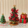 Yousheng Christmas Ornament Colorful Christmas Tree Resin Display Mold with Bird Decor Living Room Bedroom Home Party Decor