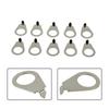 Pack of 10 Metal Electric Guitar Knob Pointer Indicators Guitar Potentiometer Markers for Precise Volumes Tone Control