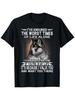 Vintage Graphic 100 Cotton TShirt Wolf And Inspirational Quote Summer