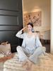 French pajamas new suspender set spring new pajamas three-piece set sexy pure lace loungewear women