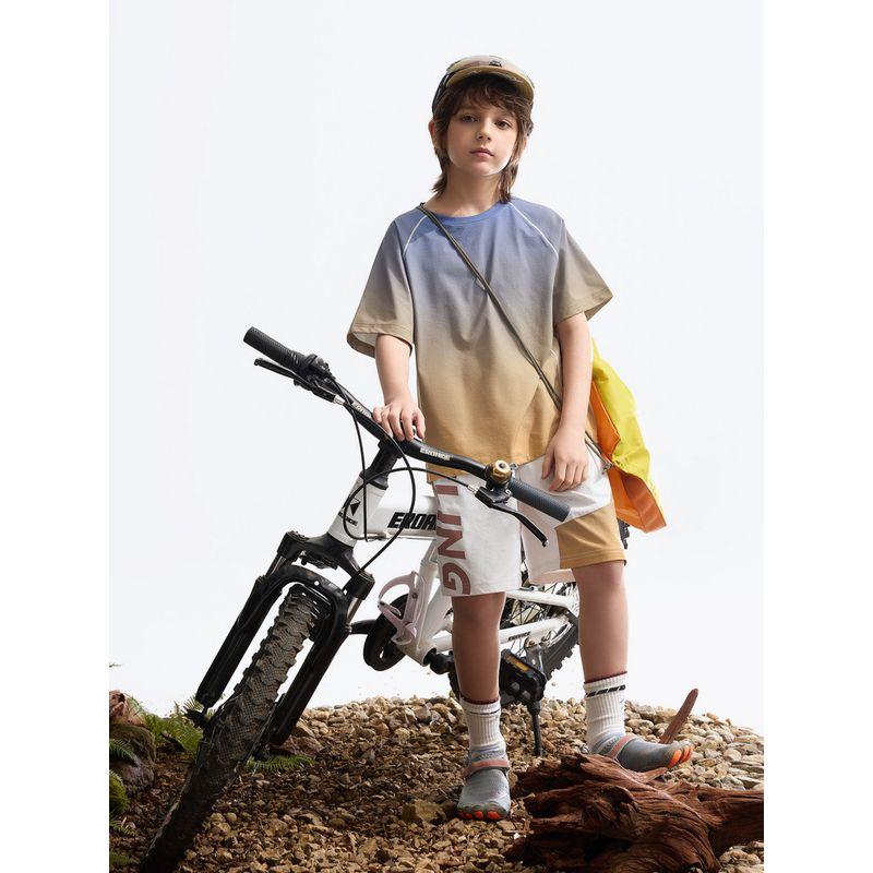 [Moisture-Wicking] Mqd Children's Clothing Boys' Short-Sleeved T-Shirt Set Summer New Style Children's Cycling Two-Piece Set
