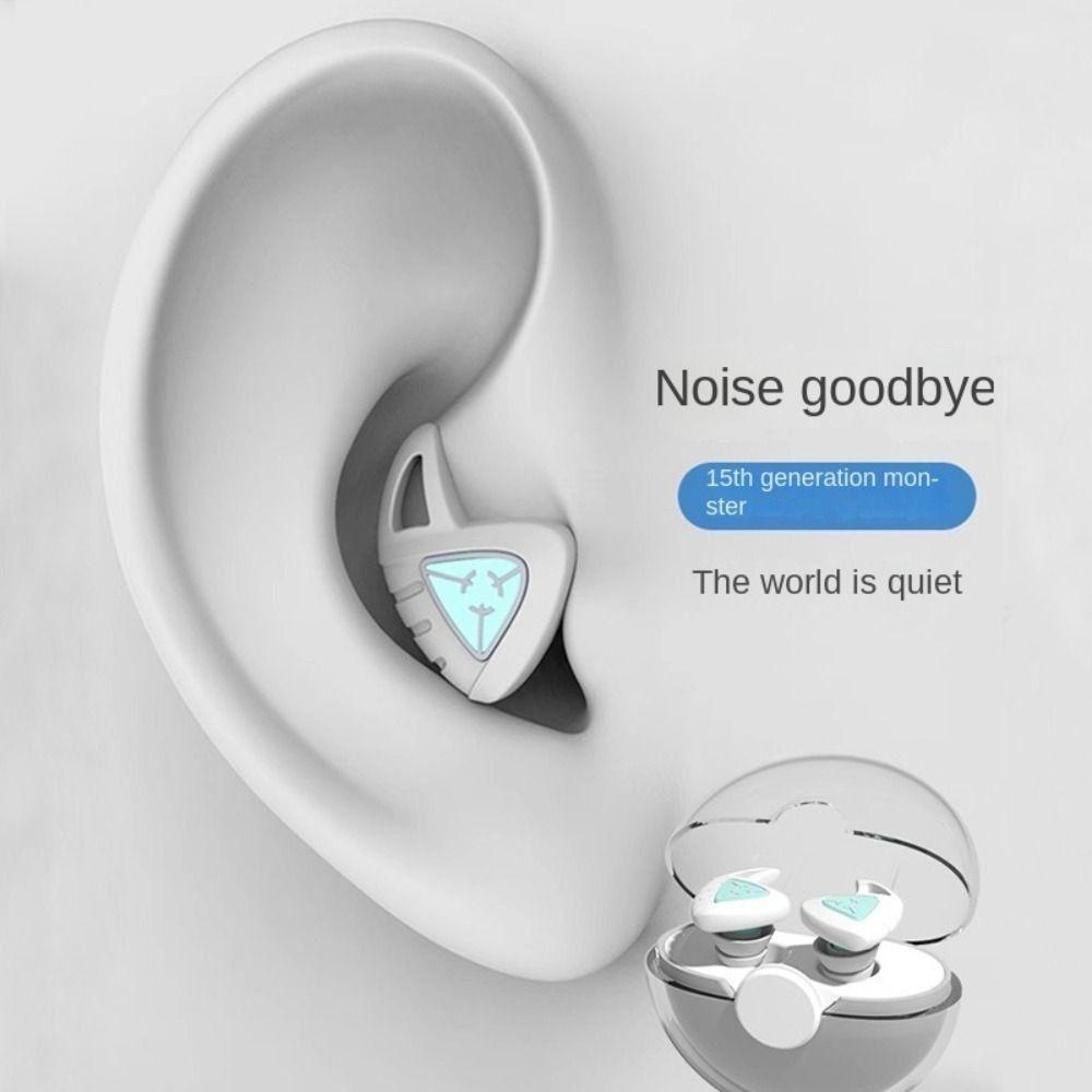 

2PCS Sound Insulation Silicone Noise Earplug Noise Reduction Ear Plugs For Abatement Noise фиолетовый
