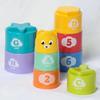 Kids Fun Number Letters Stacking Cup Baby Montessori Early Educational Sensory Puzzle Stack Speed Games Toys for Children Gifts