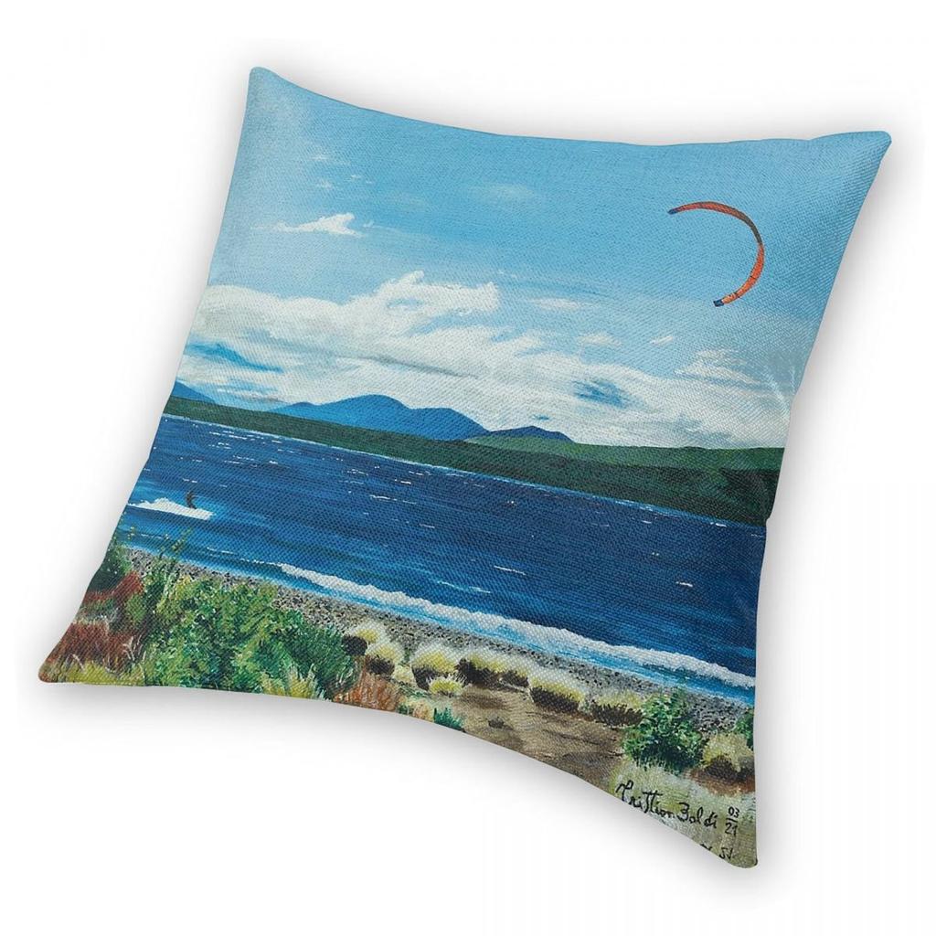 Nahuel Huapi Lake Square Pillowcase Polyester Linen Velvet Pattern Zip Decor Pillow Case Room Cushion Cover