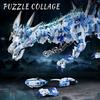 Creative Mythical Dragon Building Blocks Set Ice Dragon Flying Dragon 3D Model Kit DIY Assembly Bricks Kids Birthday Gift