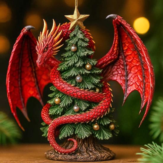 Dragon Christmas Tree Charm Ornament Festive Atmosphere Christmas Home Accents Decoration Party Accessories