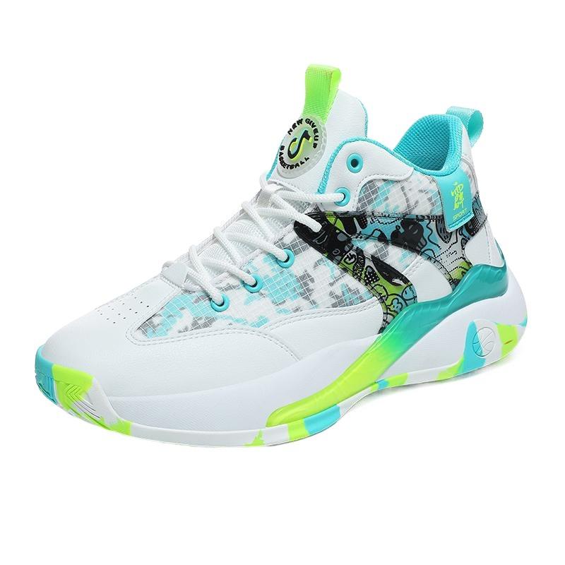 Basketball shoes Men's shoes Non-slip, wear-resistant, shock-absorbing, lightweight and breathable Student sports shoes High-top practical cemen
