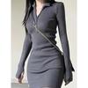 Crochet Bodycon Women's Dresses Extreme Mini Sexy Daring Solid Knit Short Female Dress Chic and Elegant Pretty Thic Y2k