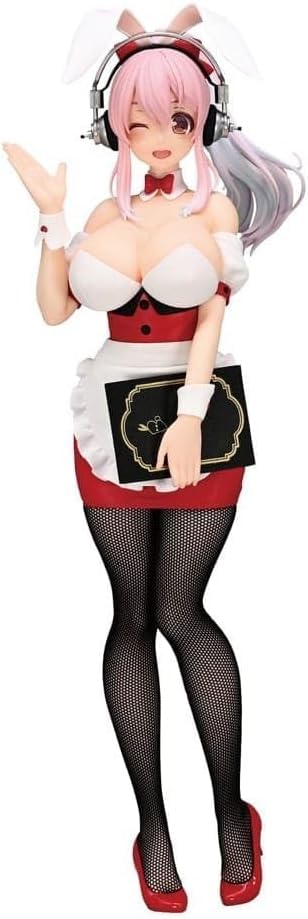 Super Sonico Figure Bunny BiCute Bunnies Figure Waitress ver. Sonico Approximately 28cm