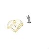Weighted Arm Napkin Dispenser Holder for Tabletop Storage with Vintage Knight Statue Sculpture
