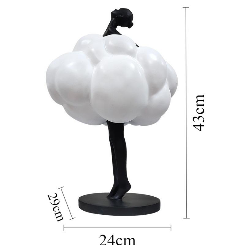 Creative Ornaments Cloud Girl Living Room Ornament Modern Interior Sculptures Aesthetic Elegant Accessories Home Decorations