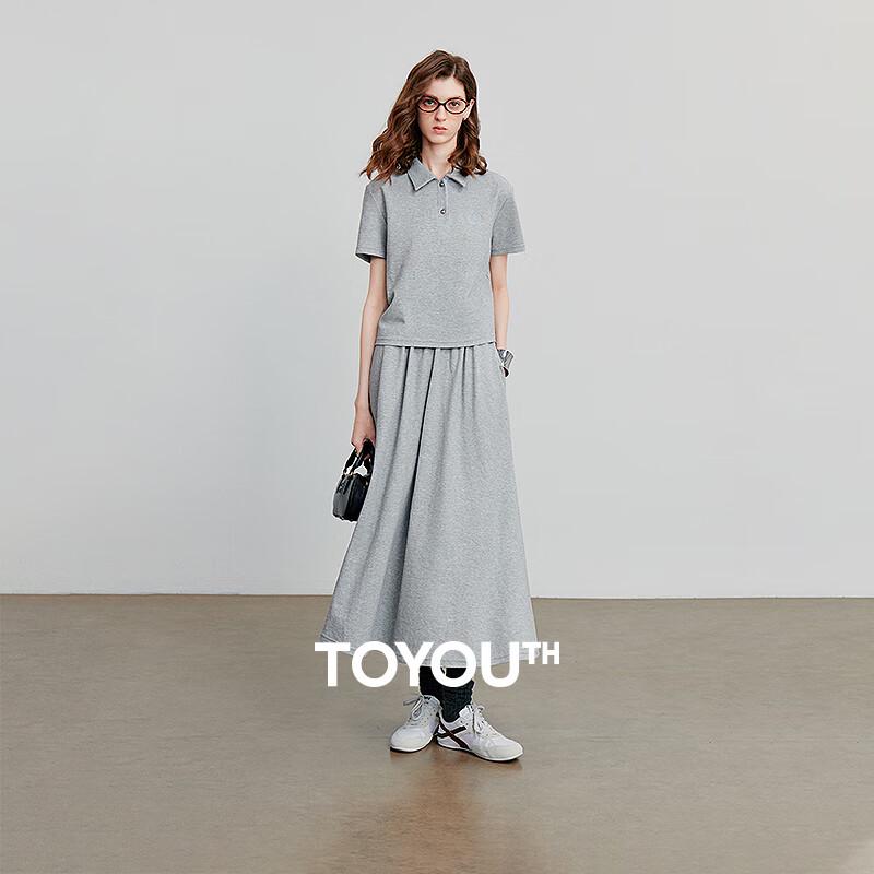 Женский ретро-комплект из двух предметов: поло и юбка в стиле академии, лето 2025 S