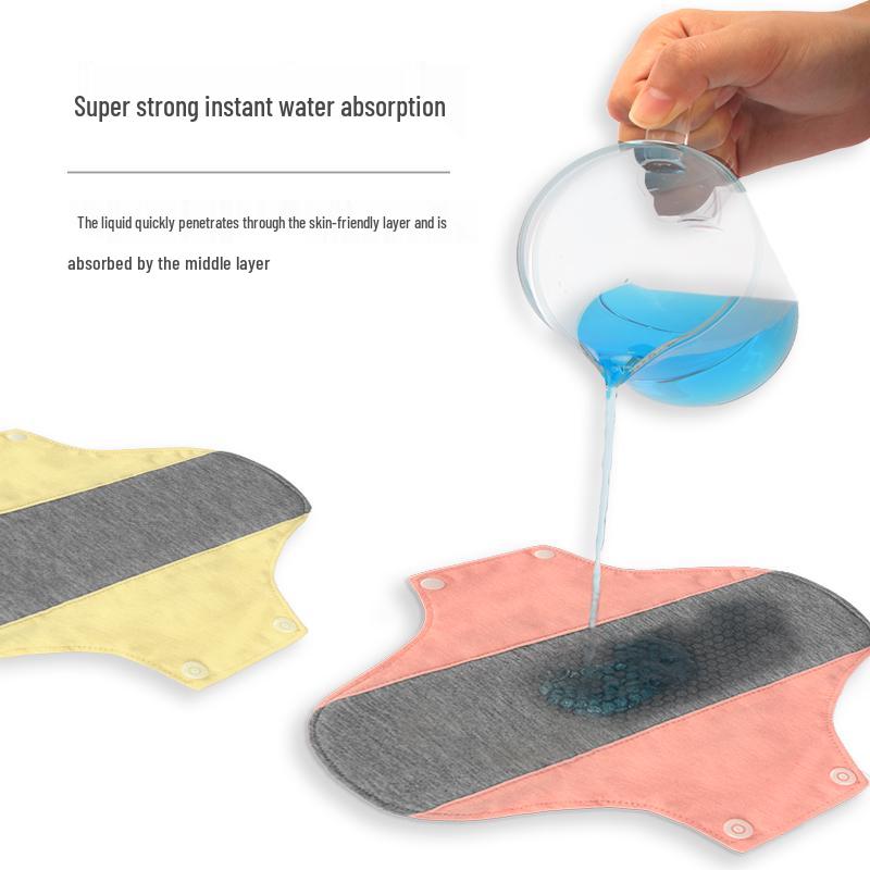 Leak-Proof Washable Cotton Pads: Absorbent Liners for Postpartum, Elderly, and Menstrual Use
