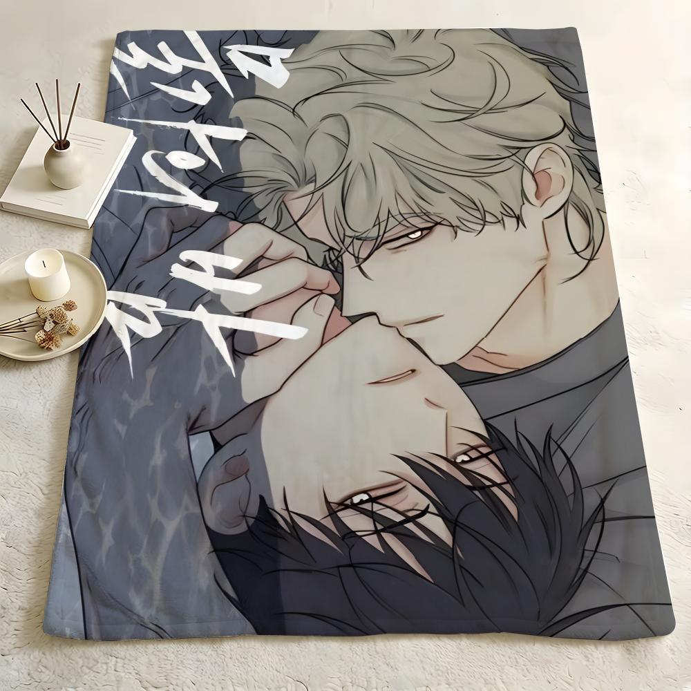 Manhwa L-Low T-Tide I-in T-Twilight Throw Flannel Blanket Skin Soft Suitable for Sofa Living Room Bed Travel and Gifts