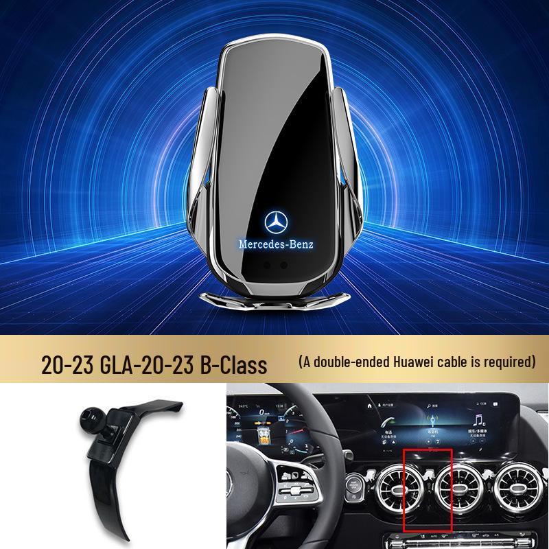 Bezdrátový držák telefonu s rychlým nabíjením Mercedes-Benz pro třídu C/třídu R/třídu S/třídu E/GLK/třídu B