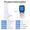 EU Plug Power Consumption Meter Socket Energy Digital Watt Meter AC Current Monitor Wattmeter Electricity Costs Calculate