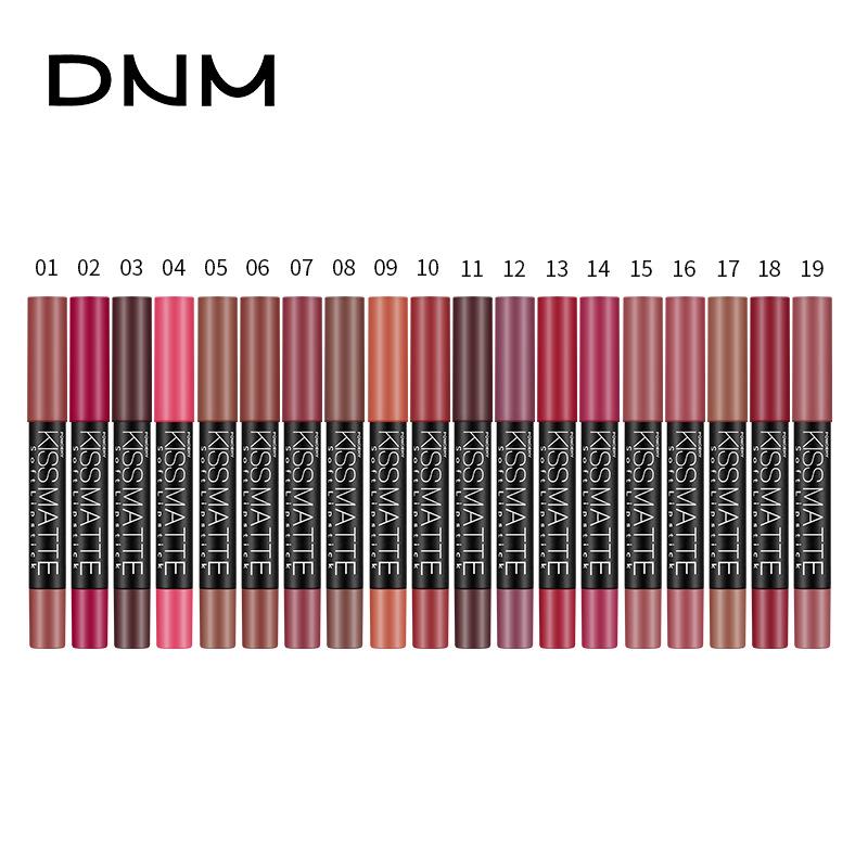 Matte Rotating Lipstick Pen 19 Shades, Moisturizing Easy To Color