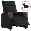 VidaXL Electric Recliner Armchair Black Fabric 3323992