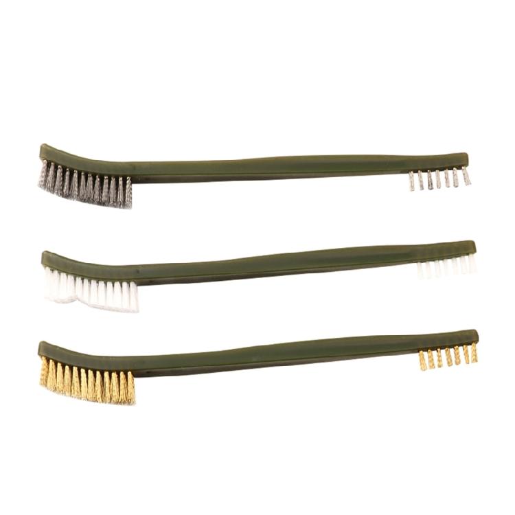 3pcs Brass Wire Brush Paint Rust Remover Metal Polishing Burring Cleaning Brush 1