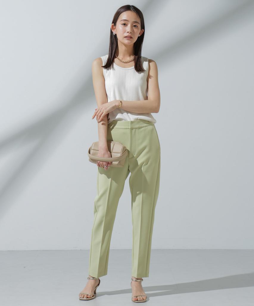 Nano Universe Ribbed Tank Sweat Size Ivory Anti-Soaked Top, Women's, Stain-Resistant T-Shirt, S,