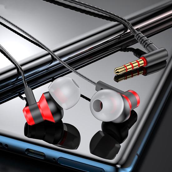 Wired Headset Stereo 9D Surround 3.5mm HiFi Sound In-Ear Wired Headphone Computer Accessories