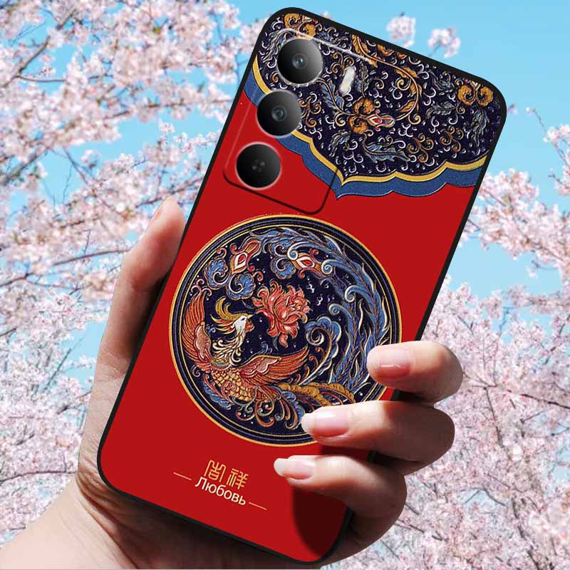 3D Relief Embossed Retro For Realme C75 4G Cases Soft Silicone Back Cover Case For Realme C75 4G 3D TPU Relief Cases 3D C75 C 75