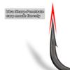 10x Karpfenangeln Ösenhaken Gerade Nadelspitze PTFE-Beschichtung Mikro Widerhaken Kohlenstoffstahl Angelhaken Tackle