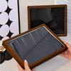 Wall Mounted Badge Display Frame Transparent Dust Cover Large Capacity Pin Storage Box Felt Board Dust-proof Brooch storage box
