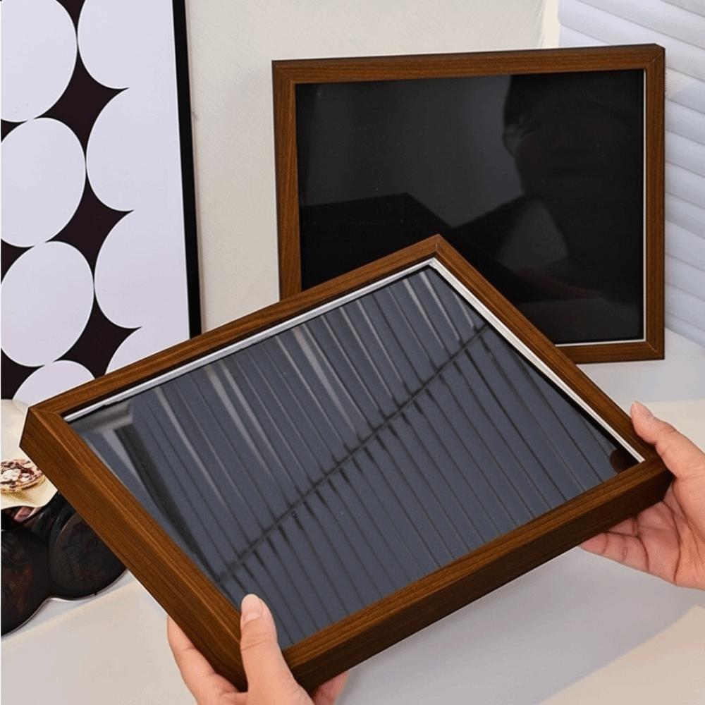 Wall Mounted Badge Display Frame Transparent Dust Cover Large Capacity Pin Storage Box Felt Board Dust-proof Brooch storage box