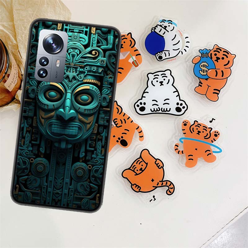Aztec Maya Stone Phone Case For Xiaomi Poco X7 F6 F5 Pro F7 14 Ultra Mi 15 11 Lite F3 M6 M5S M4 11T 10T Pro Cover Capa
