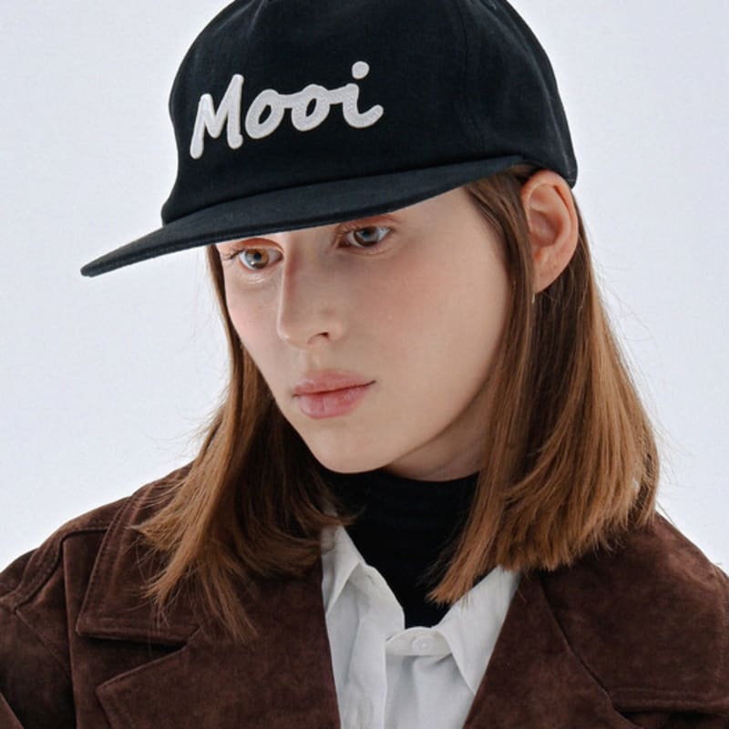 

MooiHead Mooi Applique Pig Bio Ball Cap_Black black