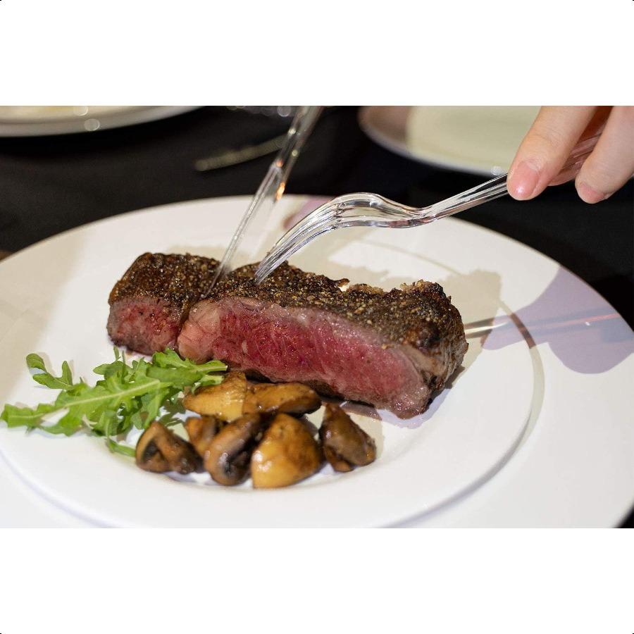 

Тяжелые пластиковые вилки прозрачные одноразовые 100 штук United States