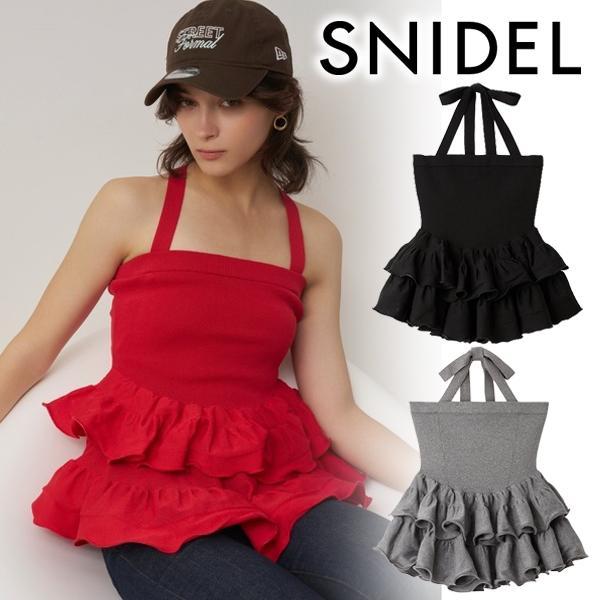 \10% OFF for a limited time / Same day shipping / SNIDEL Ruffle Tiered Bear Knit Pullover SWNT262056 2026 Spring/Summer