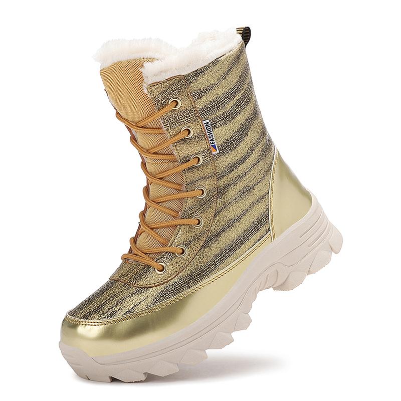 

Women s Winter Outdoor Snow Boots Warm Thickened Comfortable Long Boots Plus-size Women s Boot Chaussure Femme Zapatillas Mujer 36