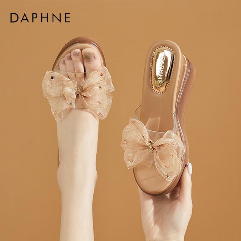 Daphne Women s Wedge Heel Slippers 38