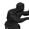 3D-gedruckte Kung-Fu-Figur Kung-Fu-Meister-Statue mit exquisiter Textur Stabile Basis