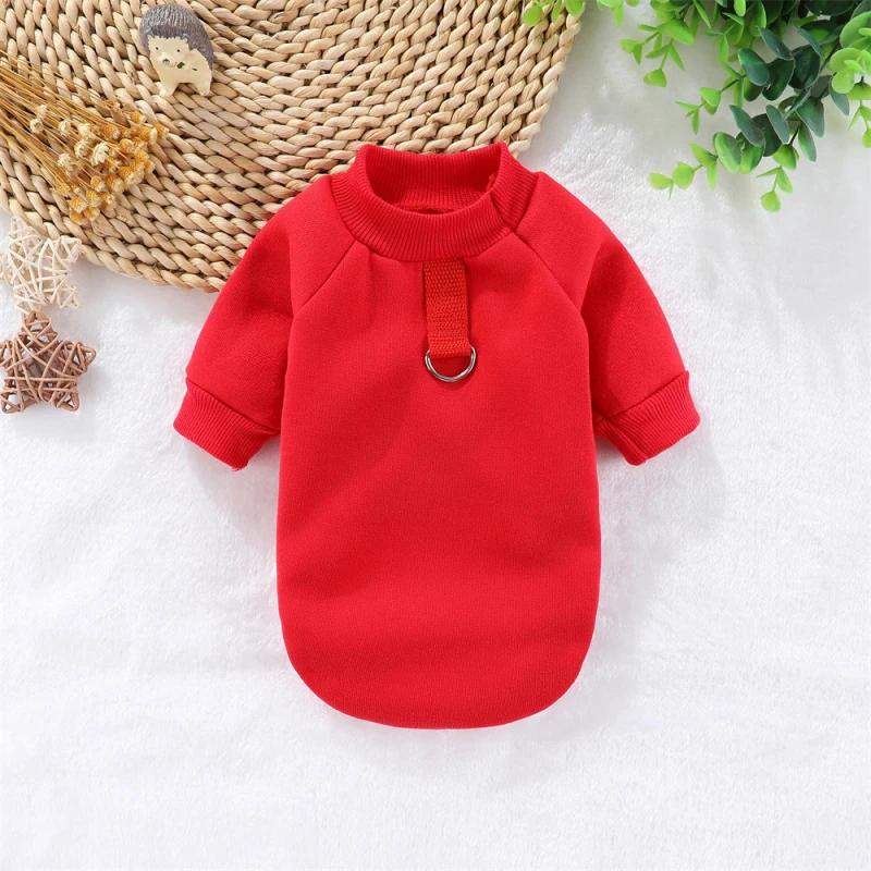 

Winter Dog Clothes Hoodie Harness Vest Chihuahua Yorkshire Pomeranian Maltese Poodle Bichon Schnauzer Clothing Puppy Costume xs XS（old） червоний