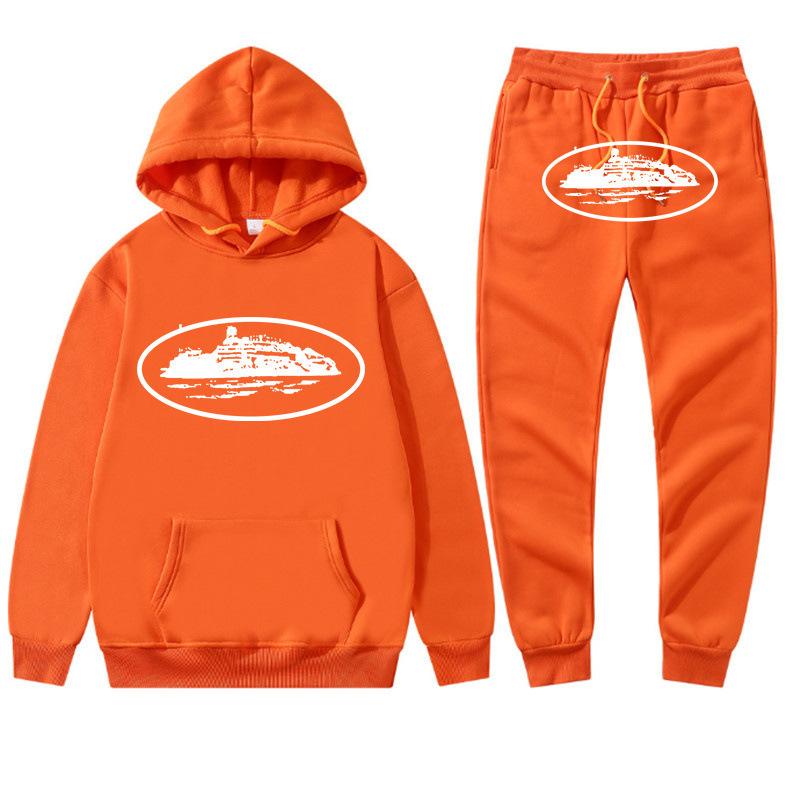 Grensoverschrijdend Corteiz trendy merk hoodie trainingspak sport trui heren en dames tweedelig trui + joggingbroek kleding street shirt