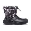 Crocs Classic Lined Neo Puff Tie Dye Boots 'Black White' Unisex 207328-001