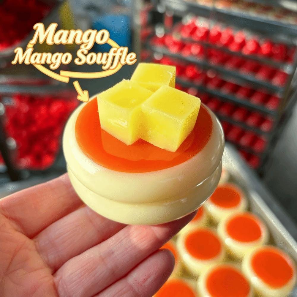Strawberry Blueberry Simulation Soufflé Fidget Toy Decompression Pinching Toy Kids Adults Mango