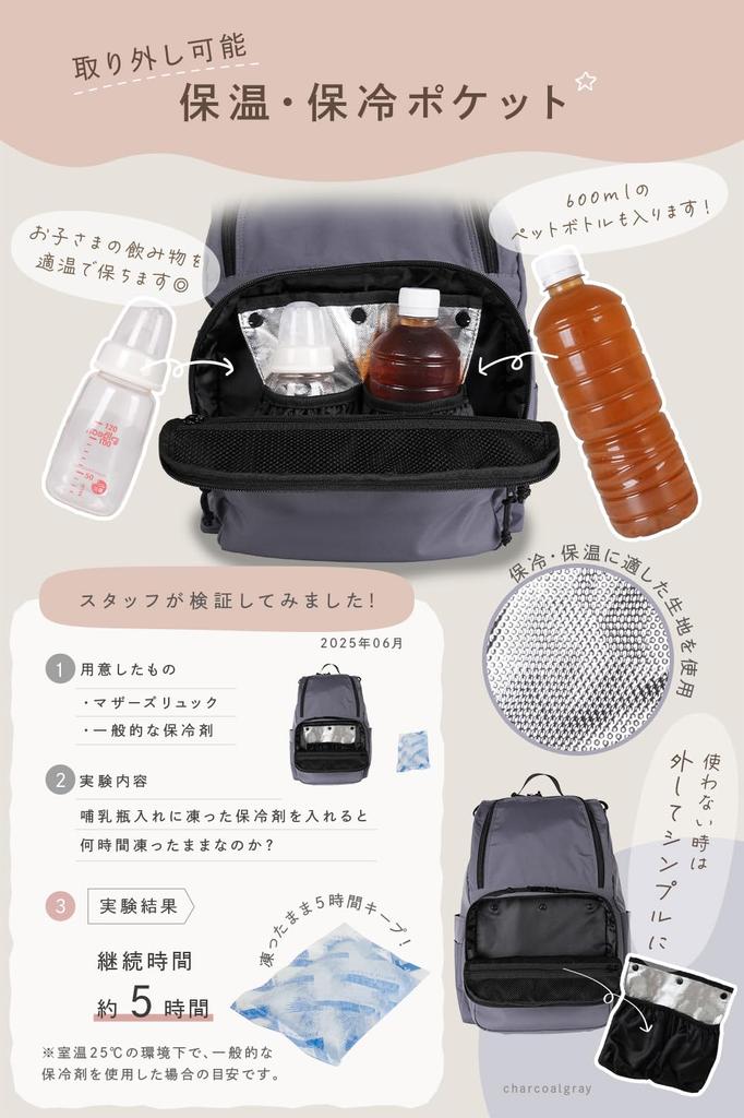 Function Layers On Top and Large 2 Large for Tecopeco [tecopeco] [Cooling /Water Repellent/12 Pockets/2 Bottom] Mother's Backpack, Capacity,
