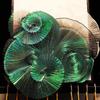 Creative Shiny Pleated Organza Fabric 100*150cm Rainbow Mermaid Cloth Fabric Handmade DIY Material Sewing Girls Skirt Dress