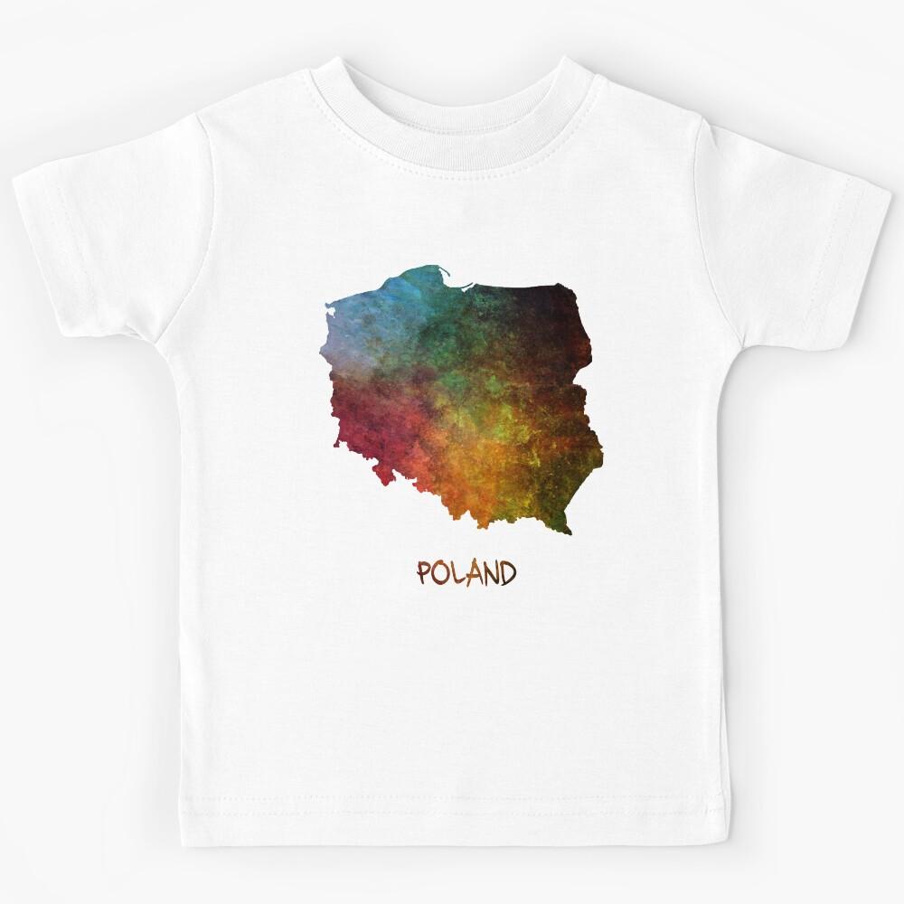 Map of Poland colored Kids T-Shirt 160