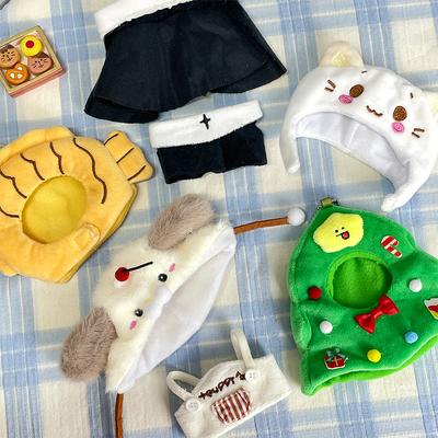 Acessórios de Roupa para Boneca Ursinho Branco Desenho Animado Roupa de Freira Boneca Decoração de Boneca Vestido Chapéu de Papai Noel