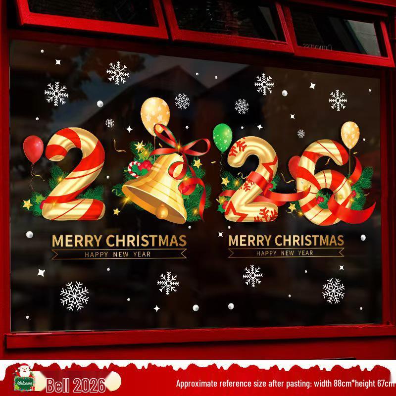 Christmas Santa Claus Window Cling Stickers