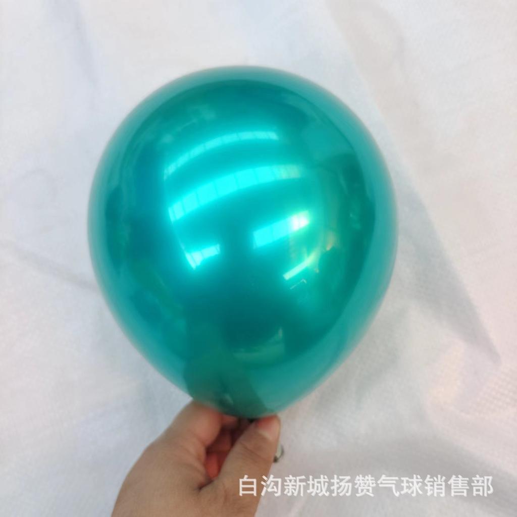 Teal Blue Balloon, Christmas Dark Green Christmas Decoration Party Birthday High-End Decoration Night Blue Midnight Green Balloon