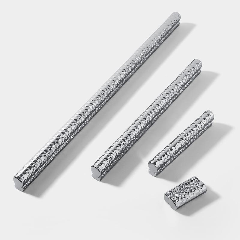 Creative Bright Chrome Single-Hole Wardrobe Cabinet Door Handle Small French Wine Drawer Pull for High-End Furniture