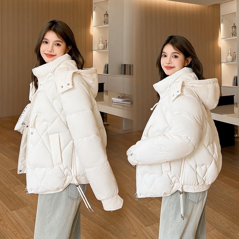 Short Stand-up Collar Cotton-padded Jacket, Winter New Retro Disc-buckled Cotton-padded Jacket, Thickened Cotton-padded Clothing Women's Clothing