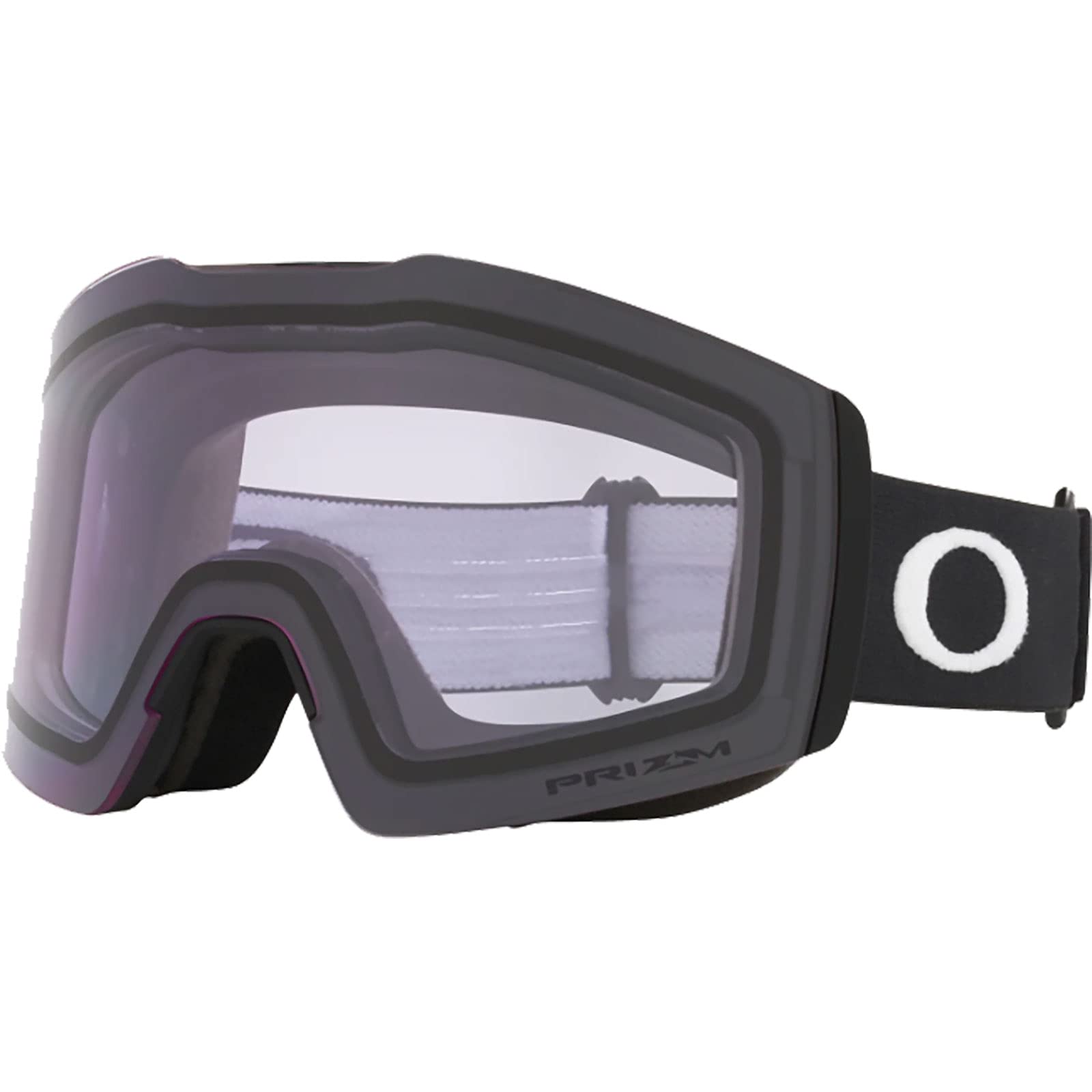 

Oakley Fall Line M Matte Clear One Size Goggles, Black/Prizm Lens,